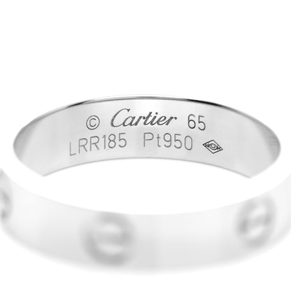 Cartier Platinum 5.5mm LOVE Ring 65 11 4 of 5