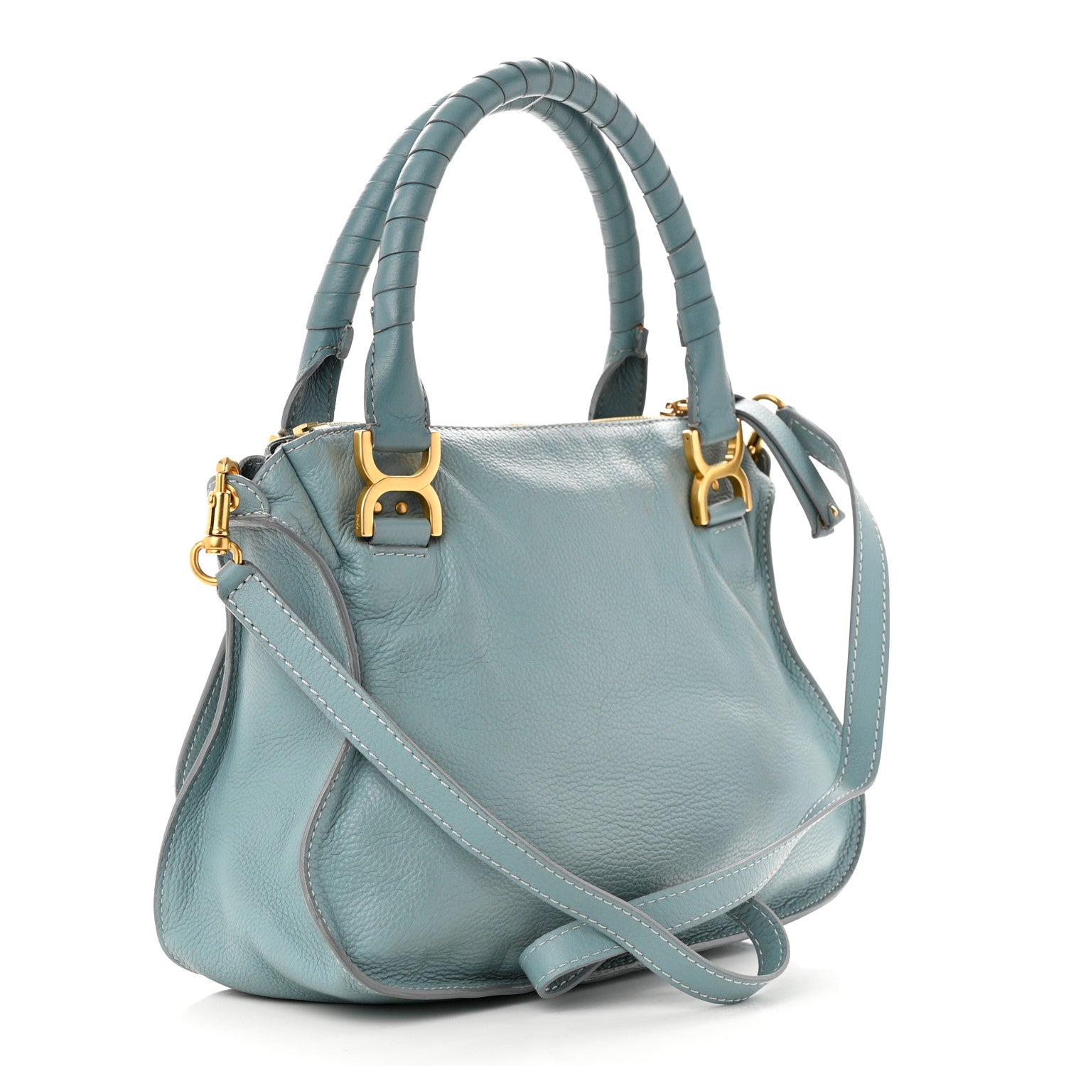 Chloe Calfskin Medium Marcie Satchel Fresh Mint 3 of 13