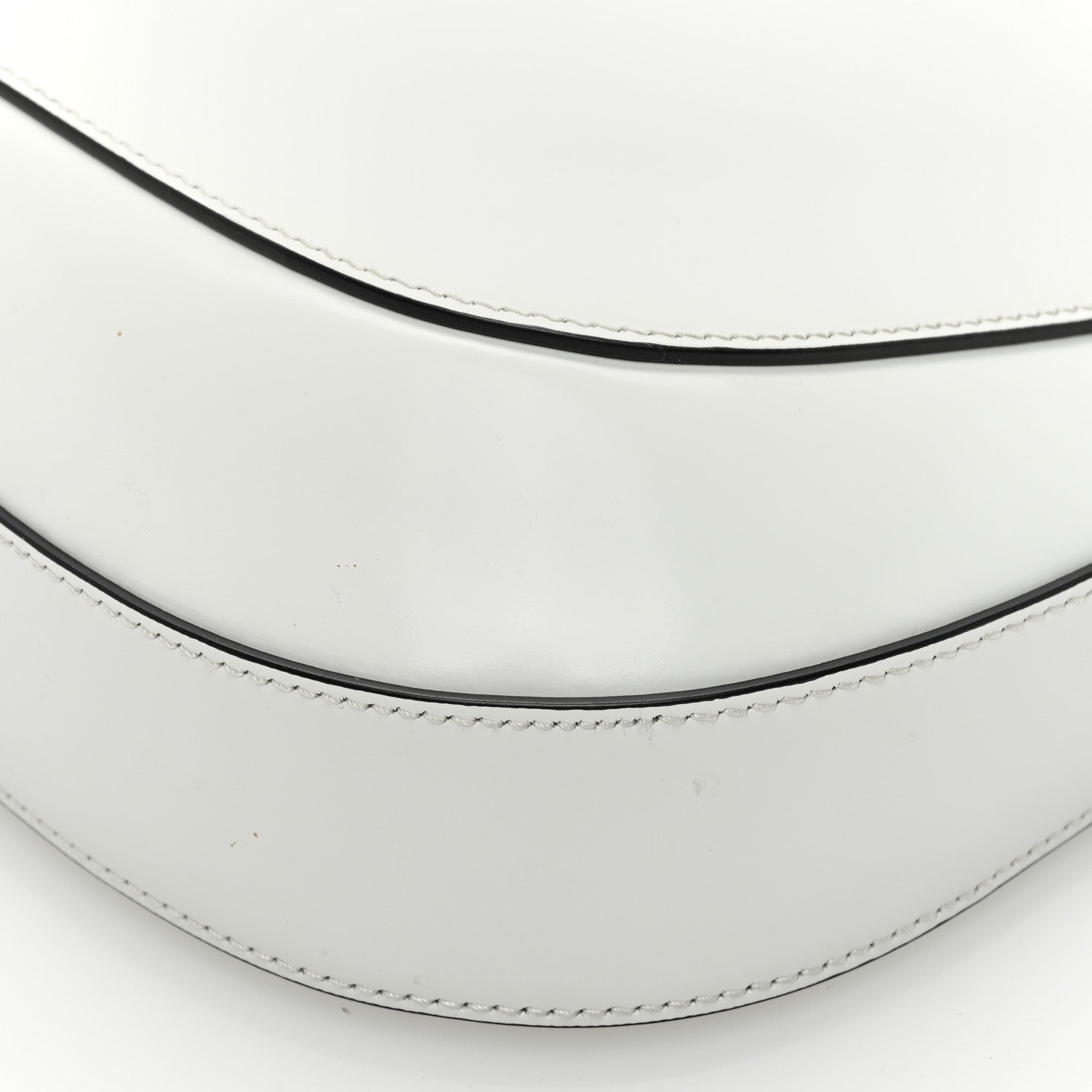 Prada Spazzolato Cleo Adjustable Strap Shoulder Bag White 8 of 8