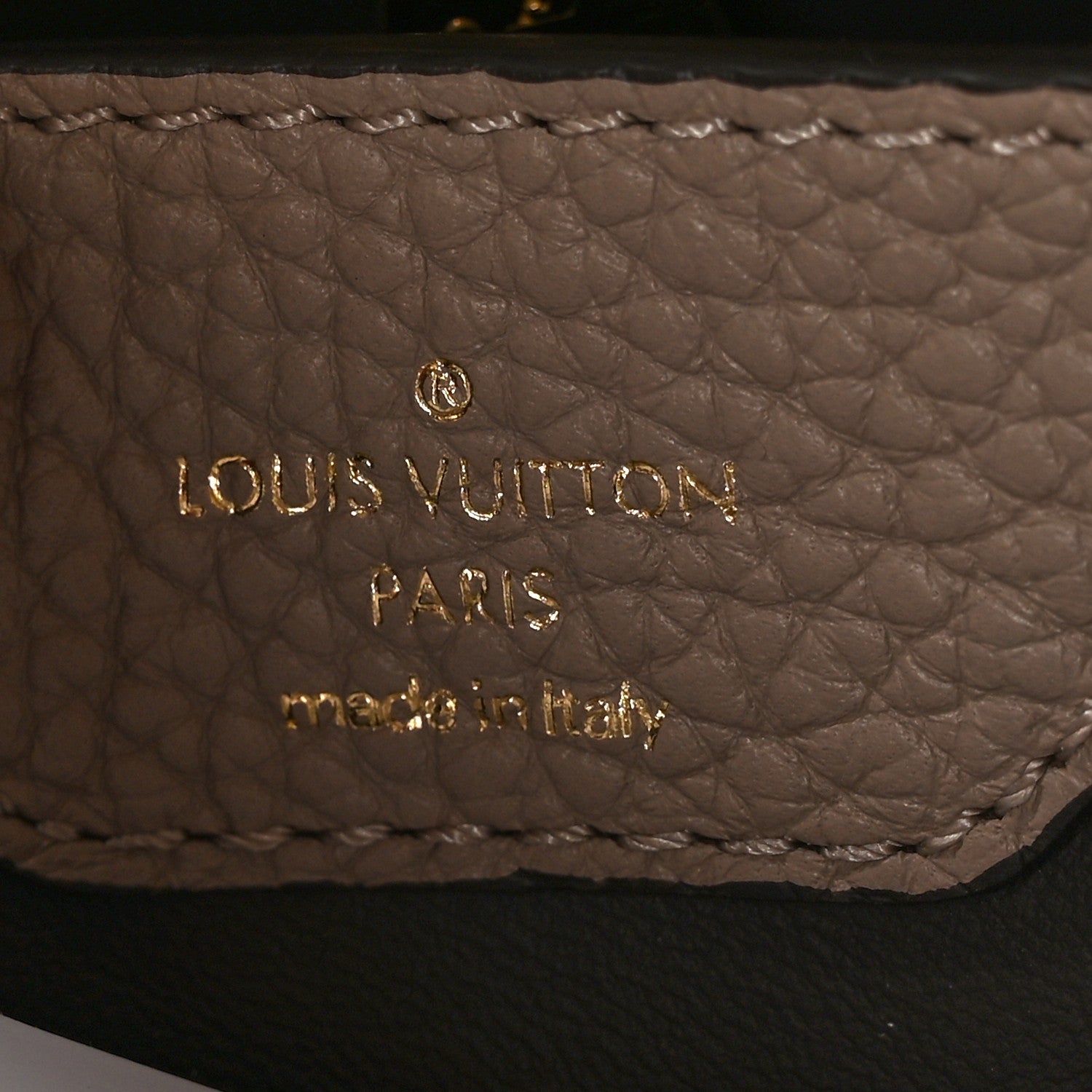 Louis Vuitton Taurillon Capucines BB Galet 6 of 9