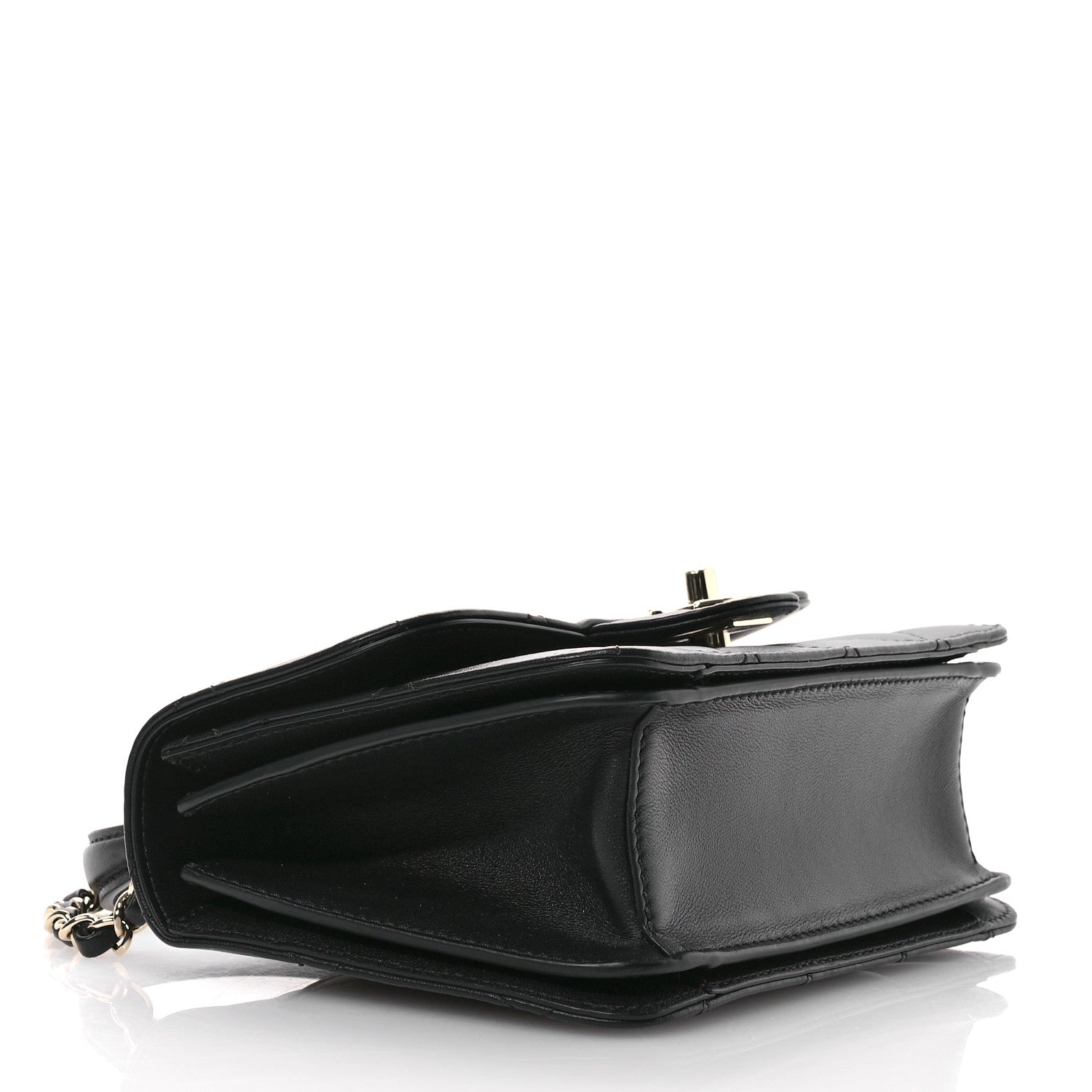 Chanel Calfskin Quilted Small Top Handle Flap Black 4 of 11