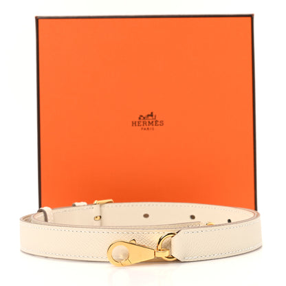 Hermes Epsom A-Strap Shoulder Strap Craie 5 of 5