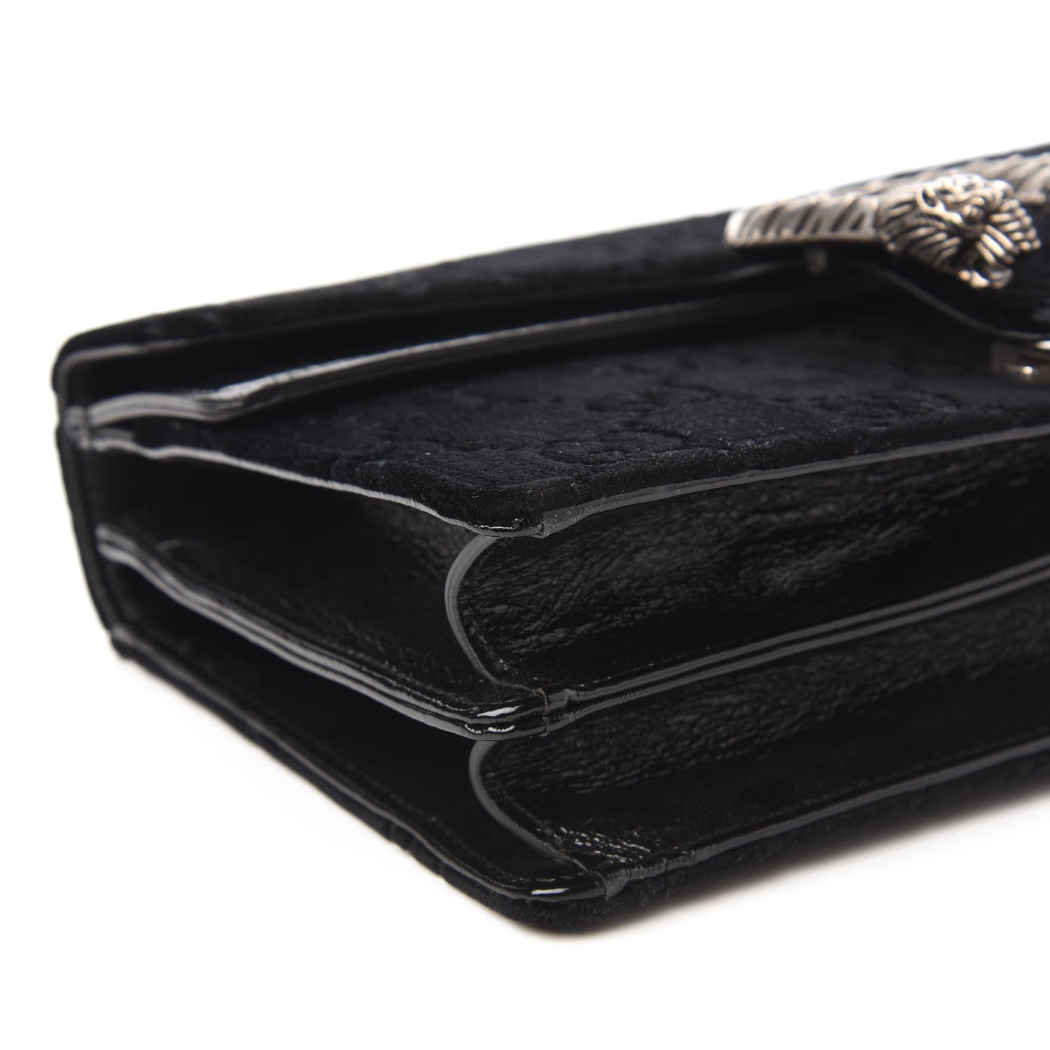 Gucci Velvet GG Monogram Small Dionysus Shoulder Bag Black 6 of 11