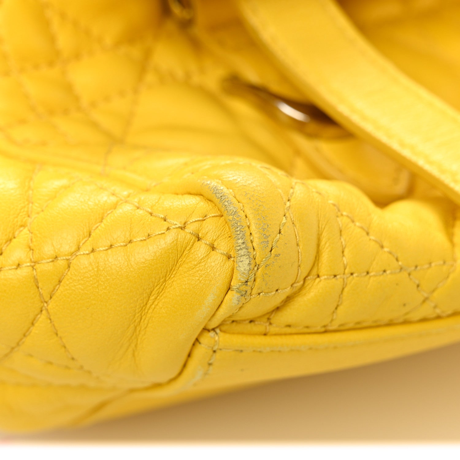 Christian Dior Lambskin Cannage Embroidered Stardust Backpack Yellow 15 of 17