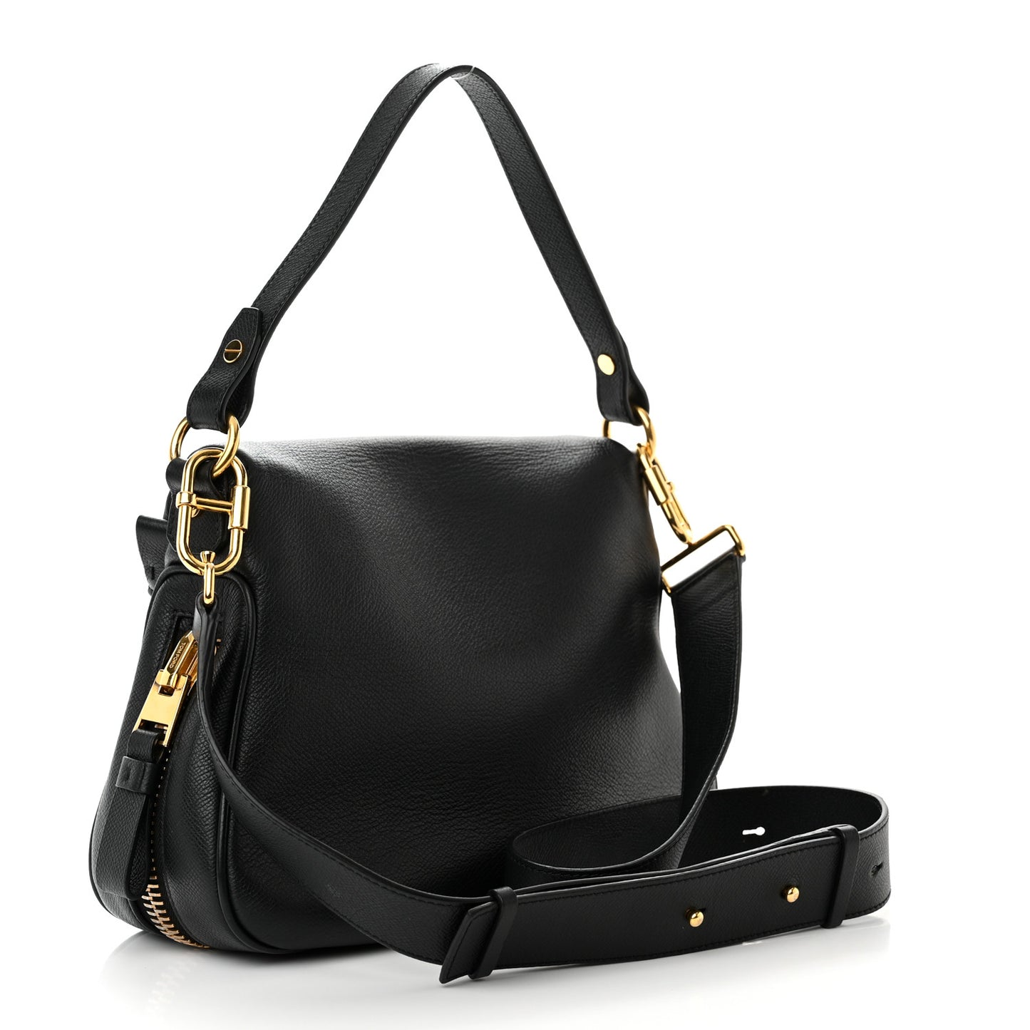 Pebbled Calfskin Medium Jennifer Black