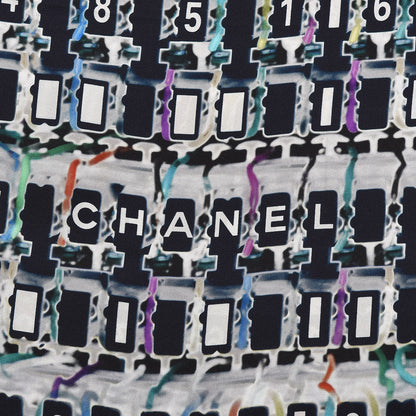 Chanel Silk Circuit Board Data Scarf Multicolor 4 of 6