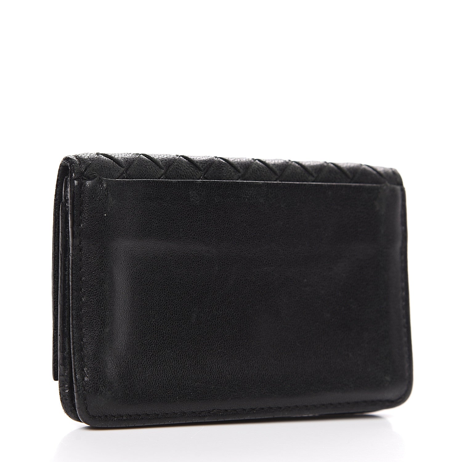 Bottega Veneta Nappa Intrecciato Card Holder Black 2 of 8