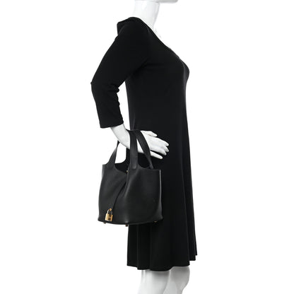 Hermes Taurillon Clemence Picotin Lock 18 PM Black 2 of 11