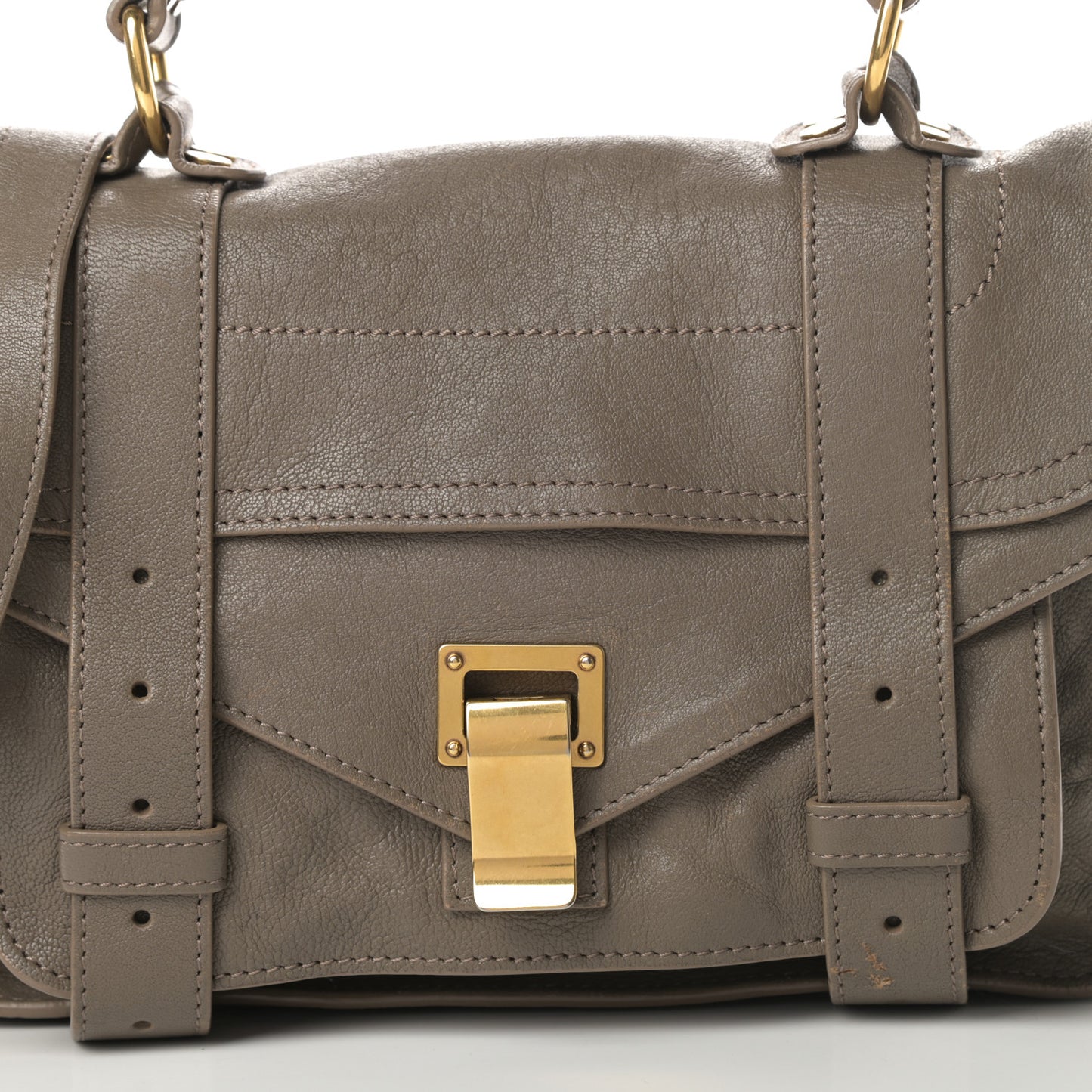 Lambskin Tiny PS1 Satchel Smoke