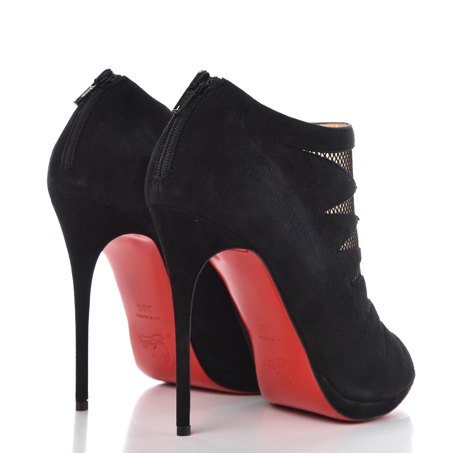 Christian Louboutin Suede Disorder 120 Booties 38.5 Black 4 of 8