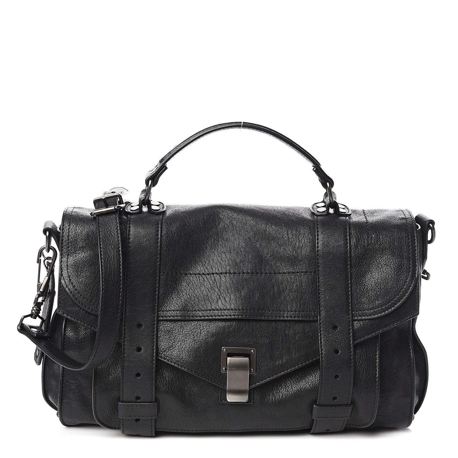 Proenza Schouler Lambskin Medium PS1 Satchel Black 1 of 9