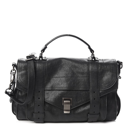 Proenza Schouler Lambskin Medium PS1 Satchel Black 1 of 9