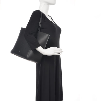 Louis Vuitton Calfskin Lockme Cabas Black 2 of 12