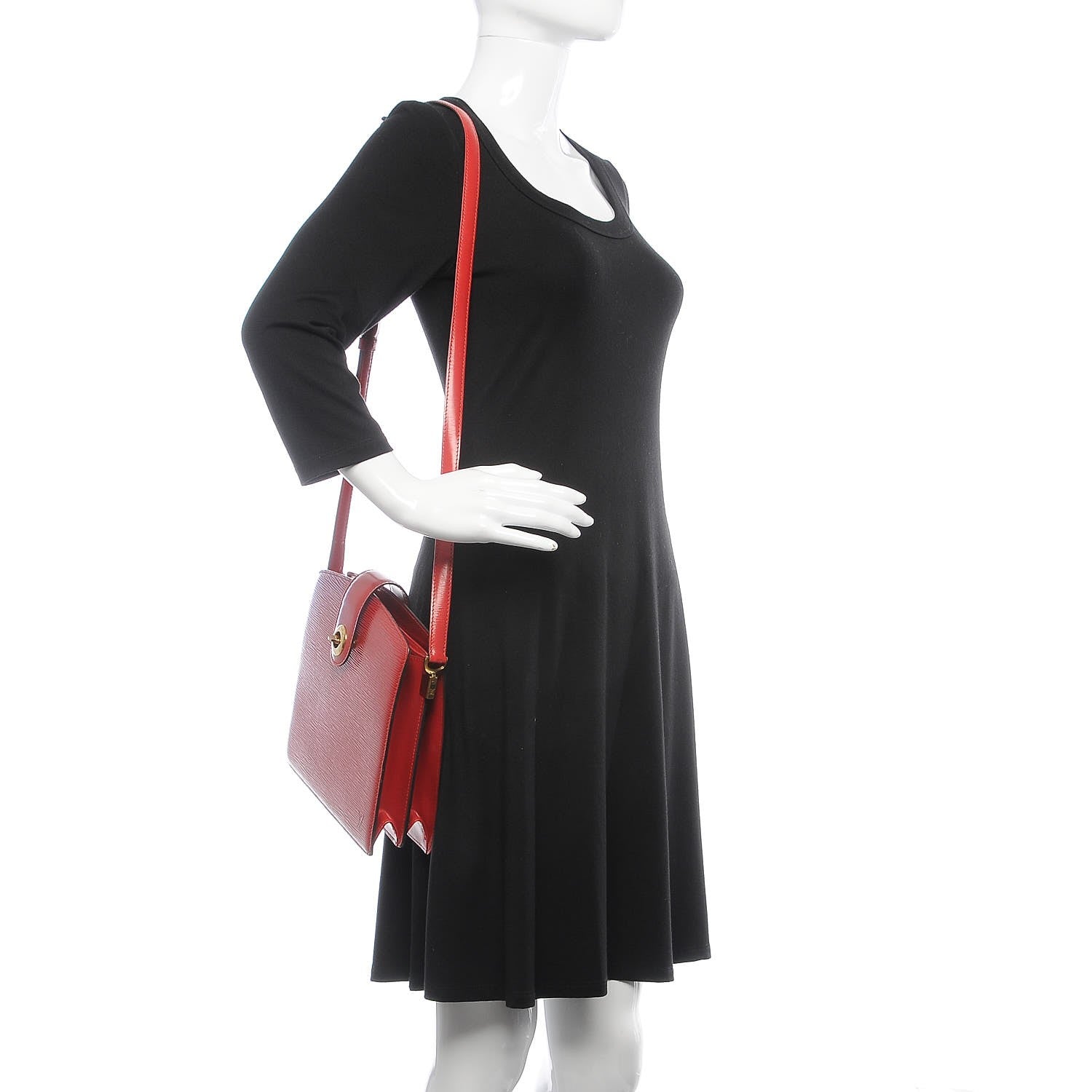 Louis Vuitton Epi Capucines Castillan Red 2 of 11