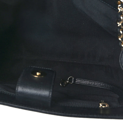 Chanel Caviar Quilted In Out Flap Shopping Tote Black 6 of 10