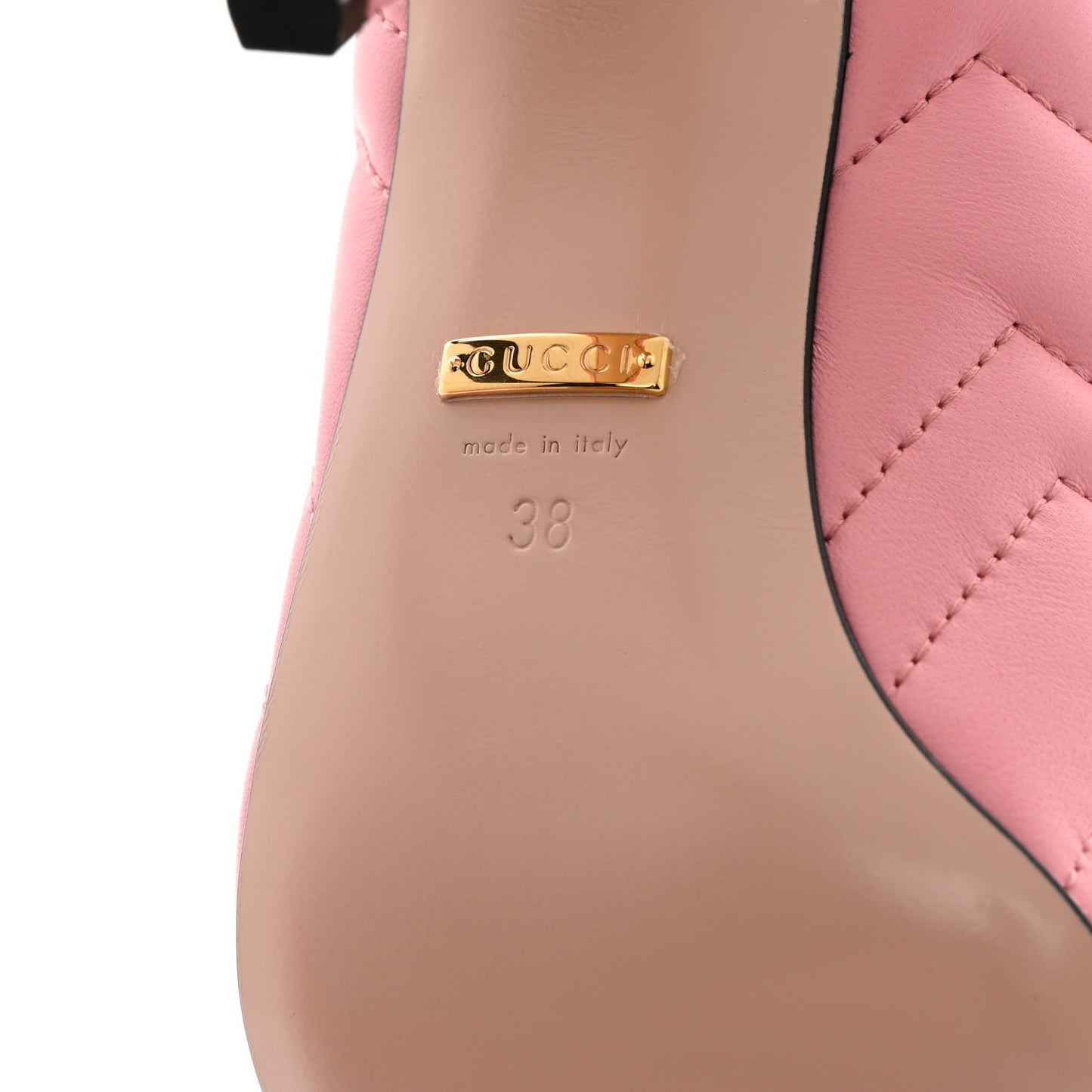 Nappa Charlotte Chevron Matelasse Double G 95mm Pumps 38 Wild Rose