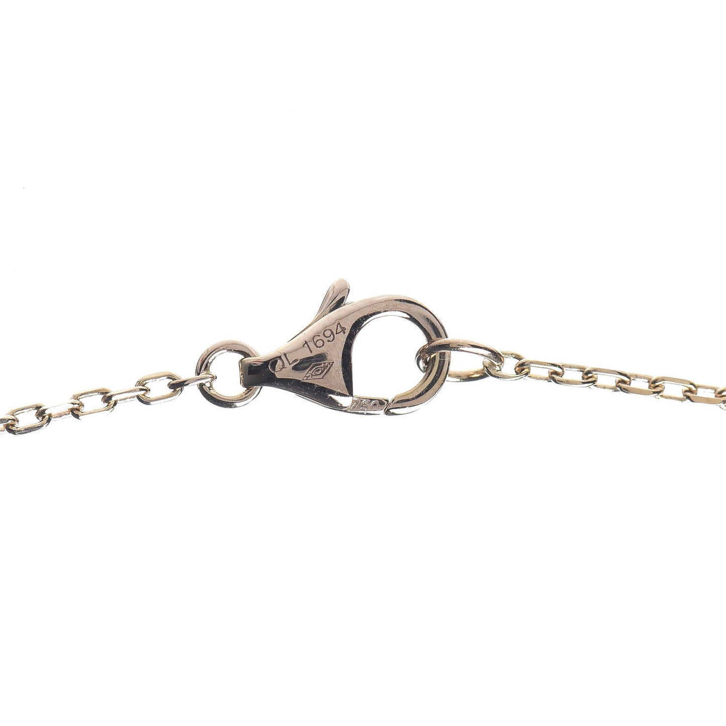 18K Pink Yellow White Gold Trinity Heart Necklace