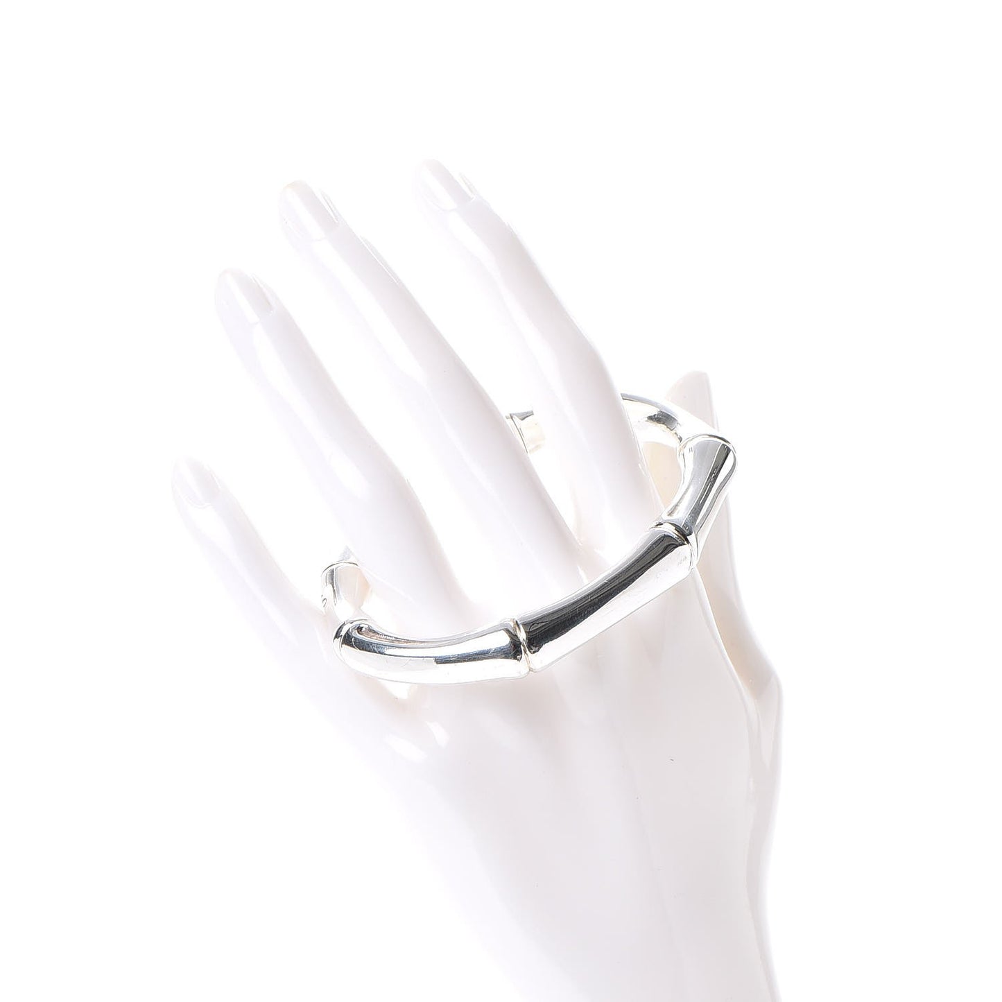 Sterling Silver Bamboo Cuff Bracelet 18