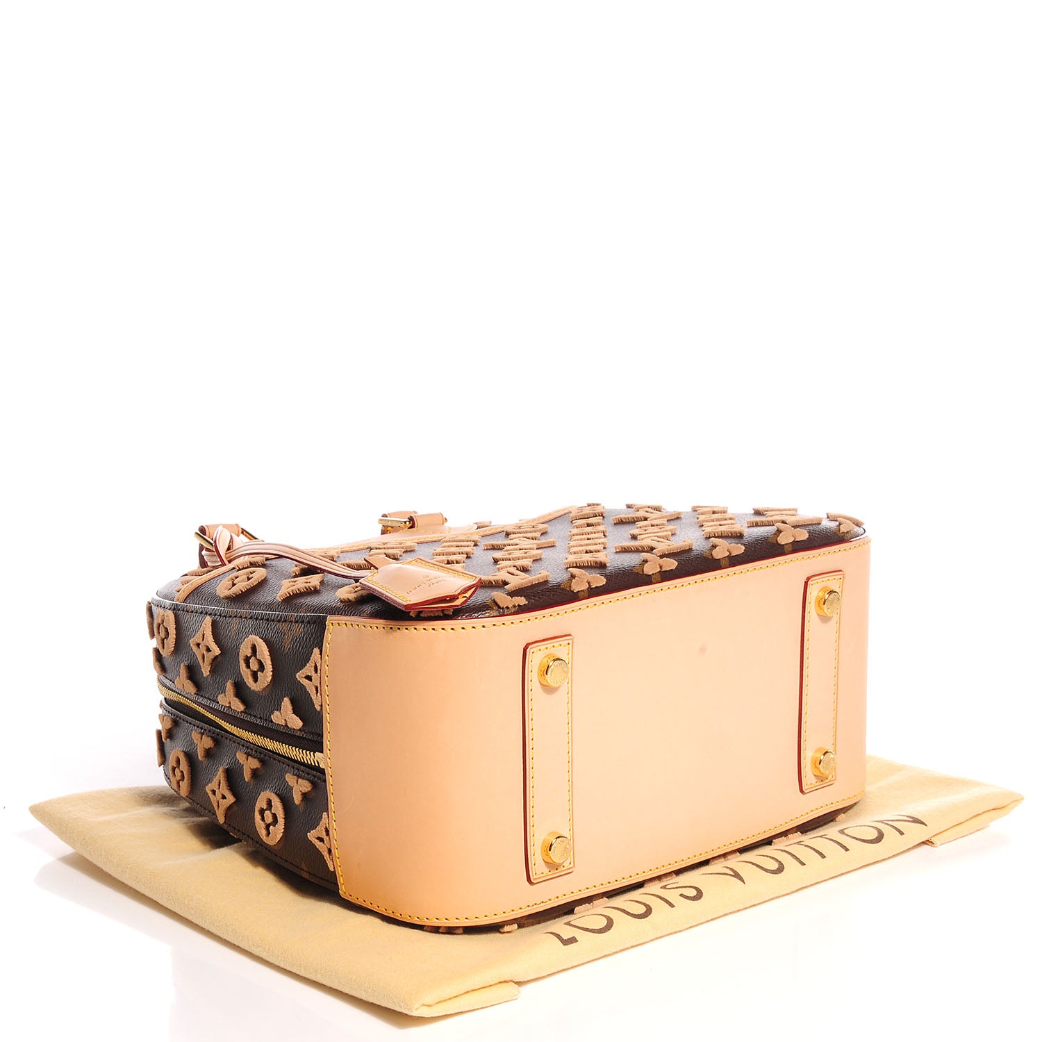 Louis Vuitton Monogram Tuffetage Deauville Cube Caramel 4 of 7