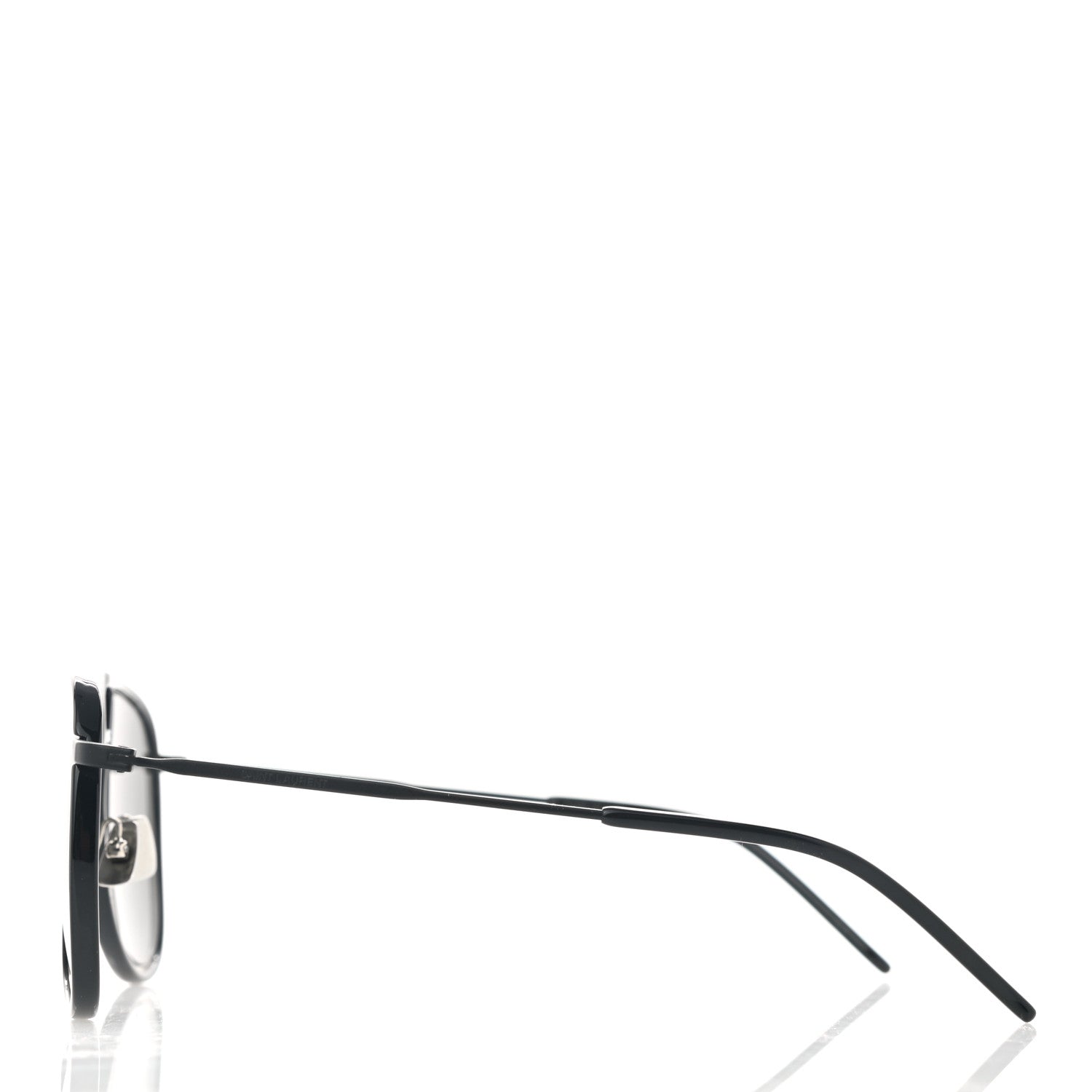 Saint Laurent Metal Aviator Classic 11 Rim Sunglasses Black 3 of 9