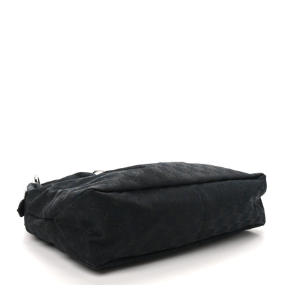 Gucci Monogram Medium Horsebit Chain Hobo Black 4 of 10