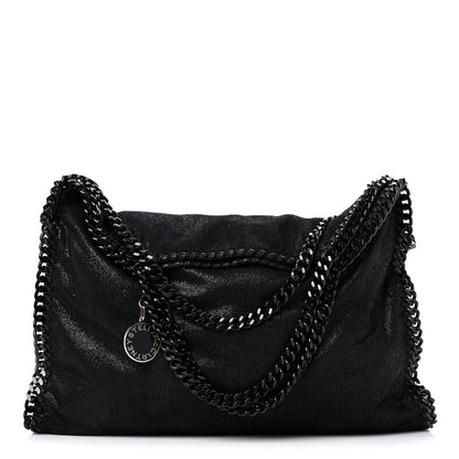 Stella McCartney Shaggy Deer Mini Falabella Fold Over Tote Black 1 of 11