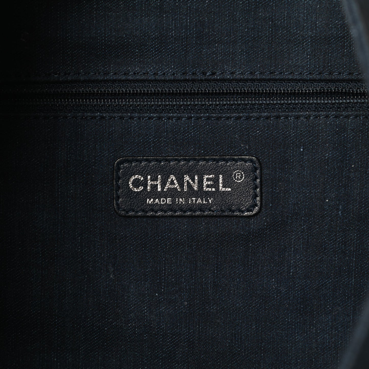 Denim Medallion Quilted Drawstring Bag Blue