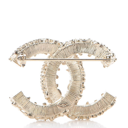 Chanel Enamel CC Baroque Brooch Black Gold 3 of 5