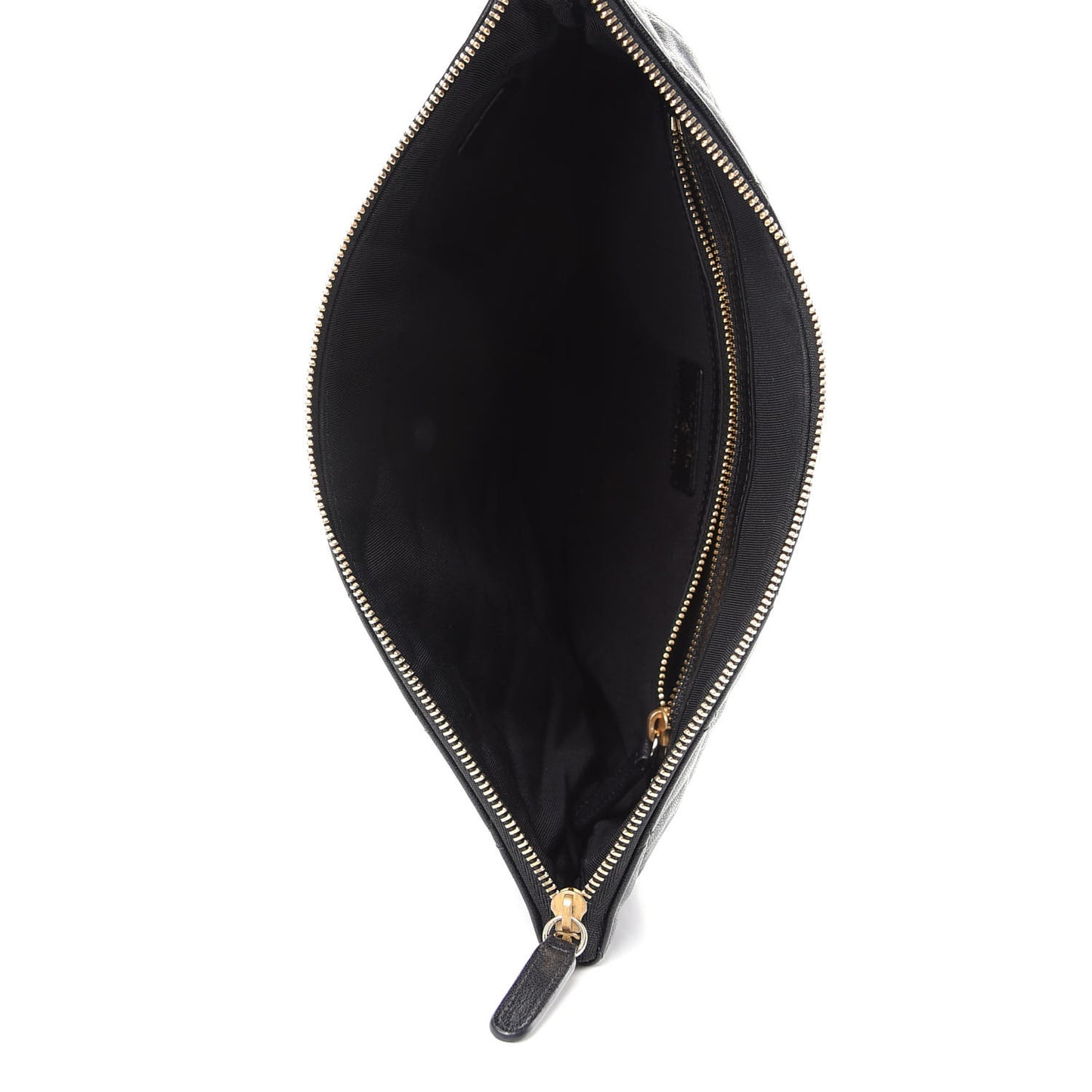 Lambskin Quilted Chanel 19 Medium Cosmetic Case Black