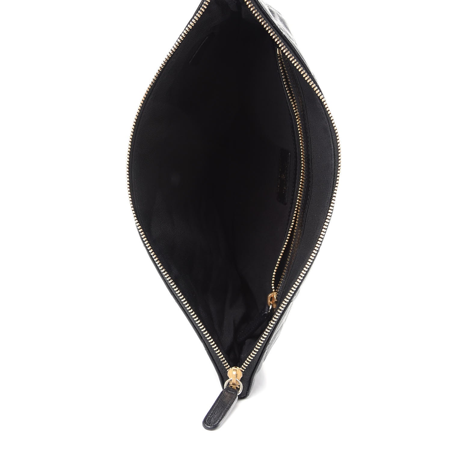 Chanel Lambskin Quilted Chanel 19 Medium Cosmetic Case Black 5 of 7