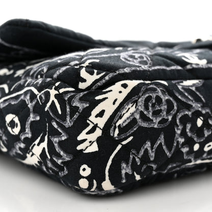 Chanel Cotton Quilted Small Bandana Single Flap Black 9 of 11