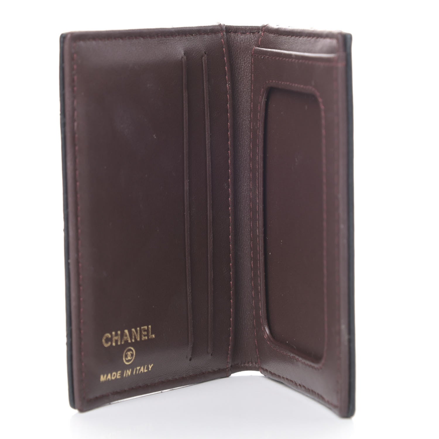 Chanel Lambskin Quilted Card Holder Wallet Black 5 of 5