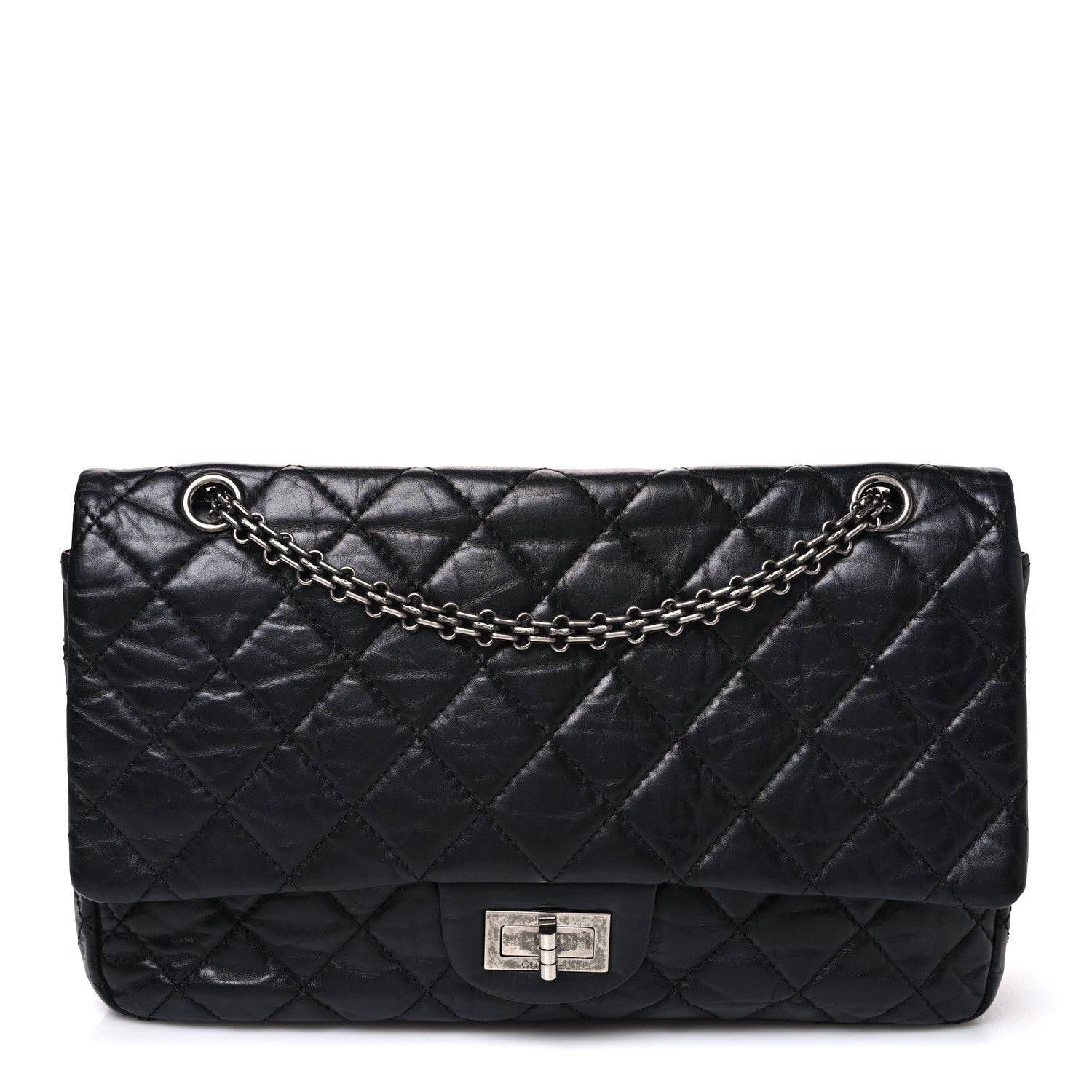 Chanel Aged Calfskin Quilted 2.55 Reissue 226 Flap Black 1 of 11