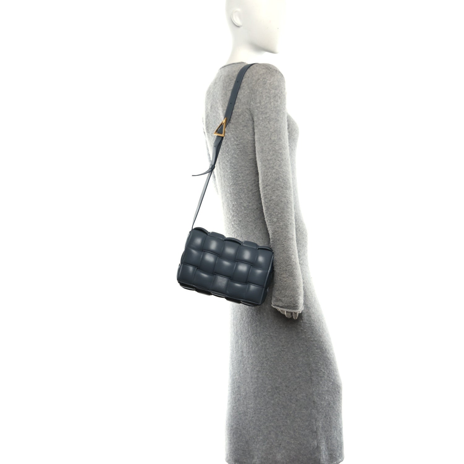 Bottega Veneta Nappa Maxi Intreccio Padded Cassette Crossbody Bag Thunder 2 of 12