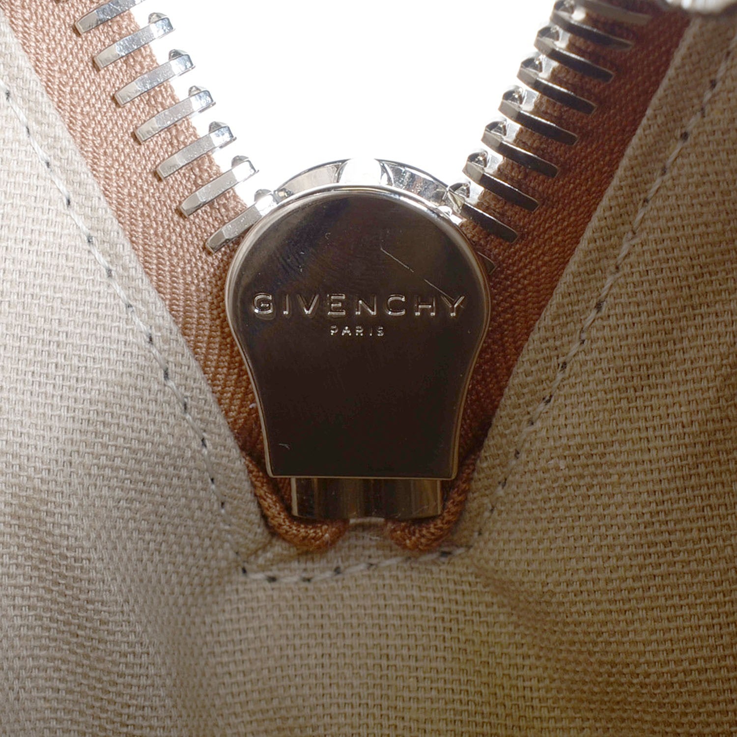 Givenchy Shiny Lord Calfskin Small Antigona Dark Beige 7 of 9