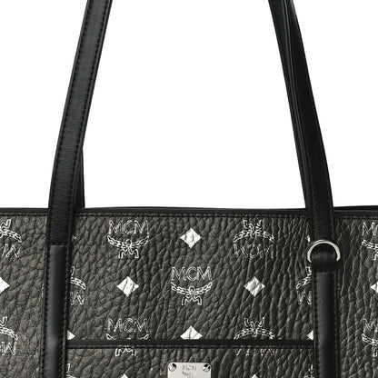 MCM Gradation Visetos Medium Anya Shopper Tote Black 7 of 9