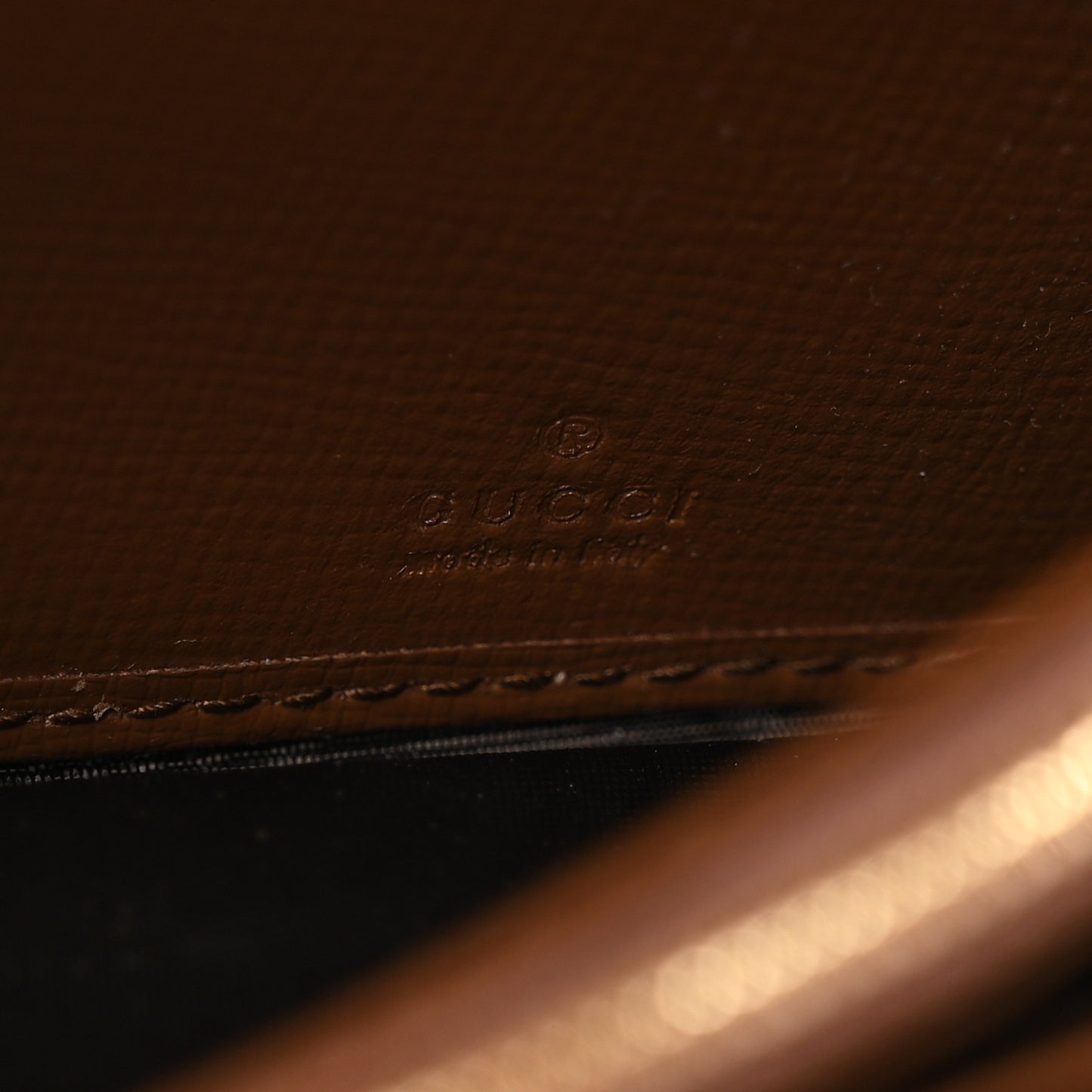 GG Supreme Monogram Azalea Calfskin Web Jackie 1961 Chain Wallet Beige Ebony Brown Sugar