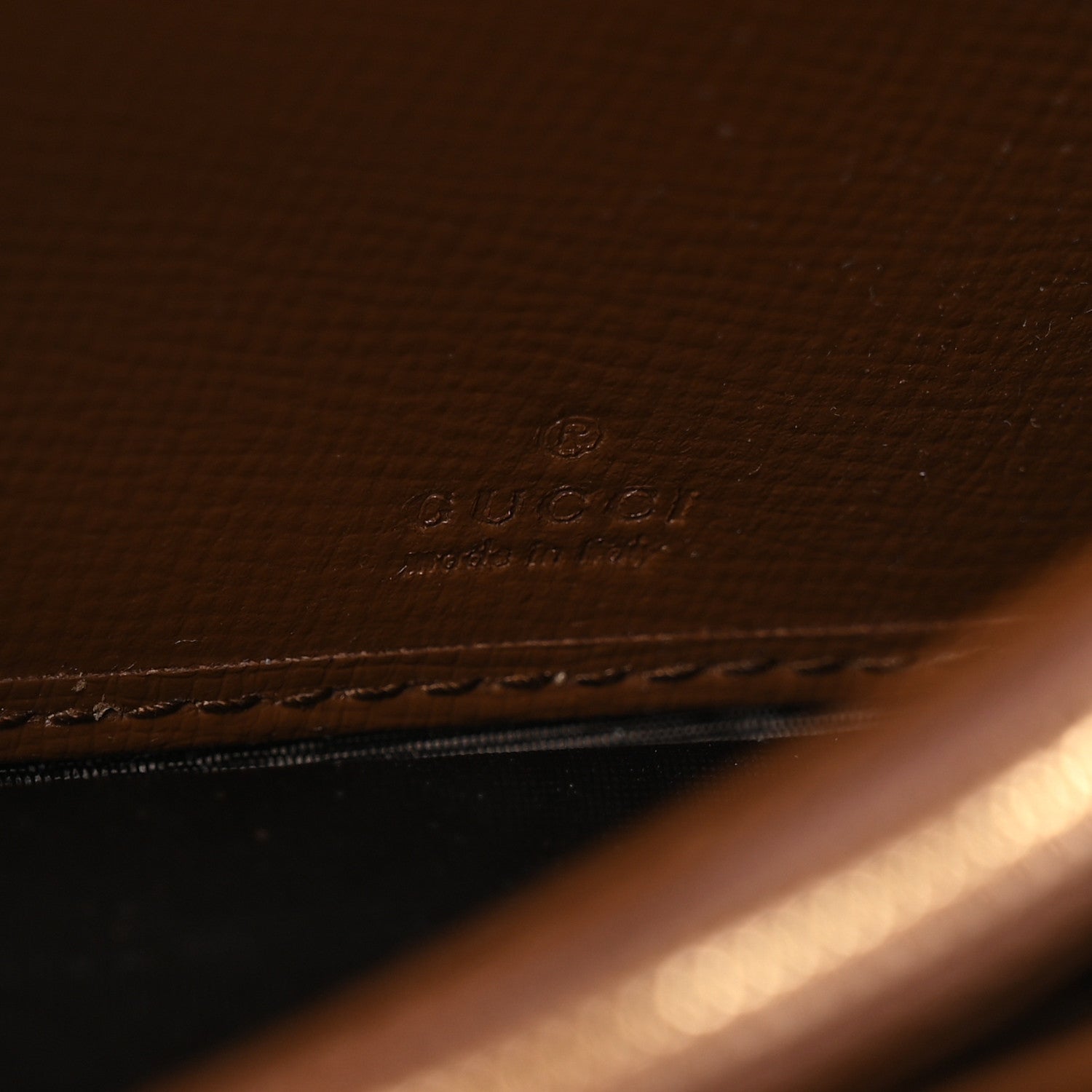Gucci GG Supreme Monogram Azalea Calfskin Web Jackie 1961 Chain Wallet Beige Ebony Brown Sugar 6 of 11