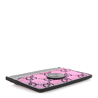 Gucci Monogram Multicolor Retro Interlocking G Card Holder Pink Blue 4 of 7