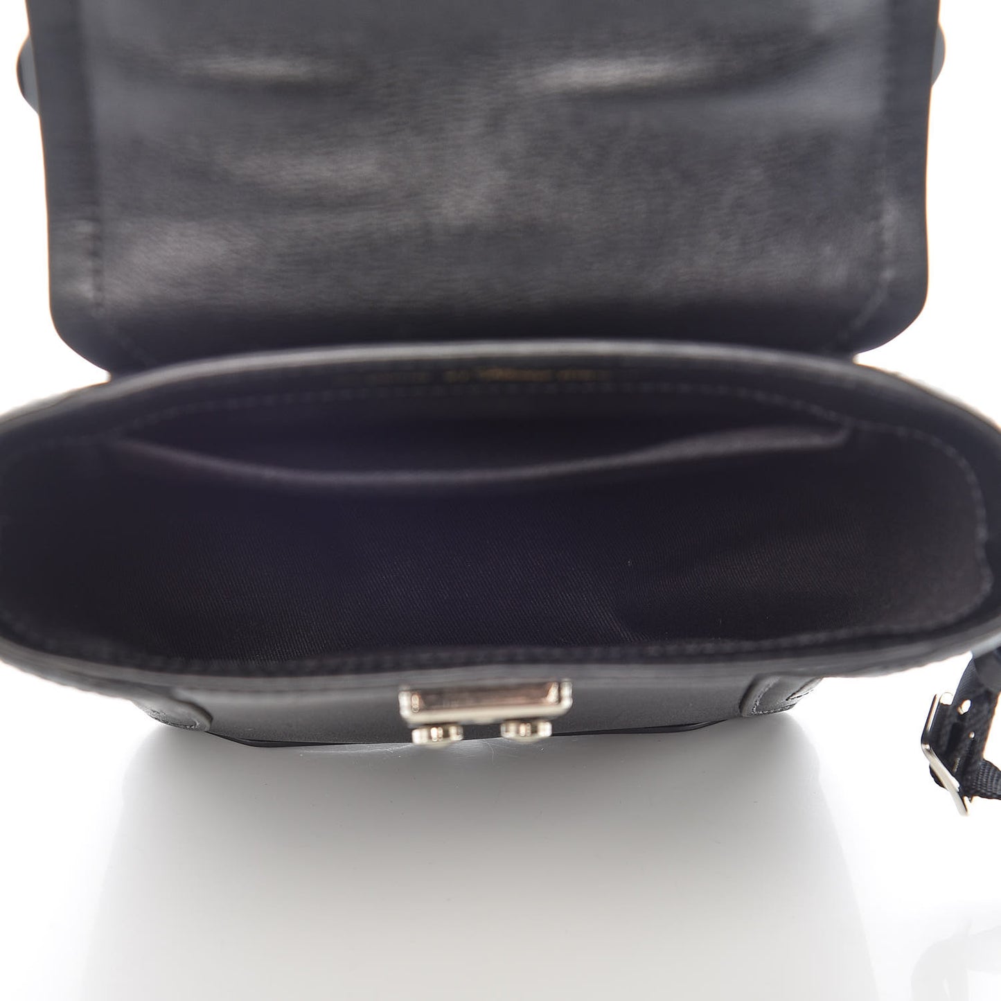 3.1 Embossed Grain Calfskin Pashli Camera Shoulder Bag Black