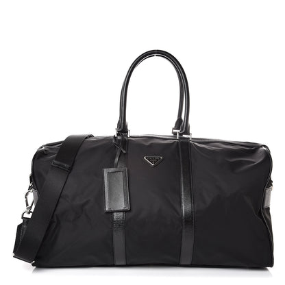 Prada Tessuto Nylon Saffiano Viaggio Duffle Black 1 of 6