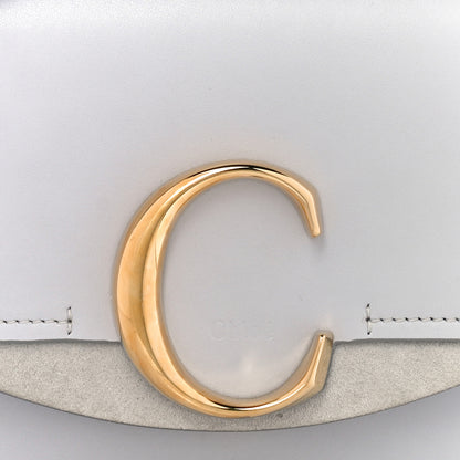 Chloe Shiny Calfskin Suede Mini C Double Carry Cloudy Blue 7 of 9