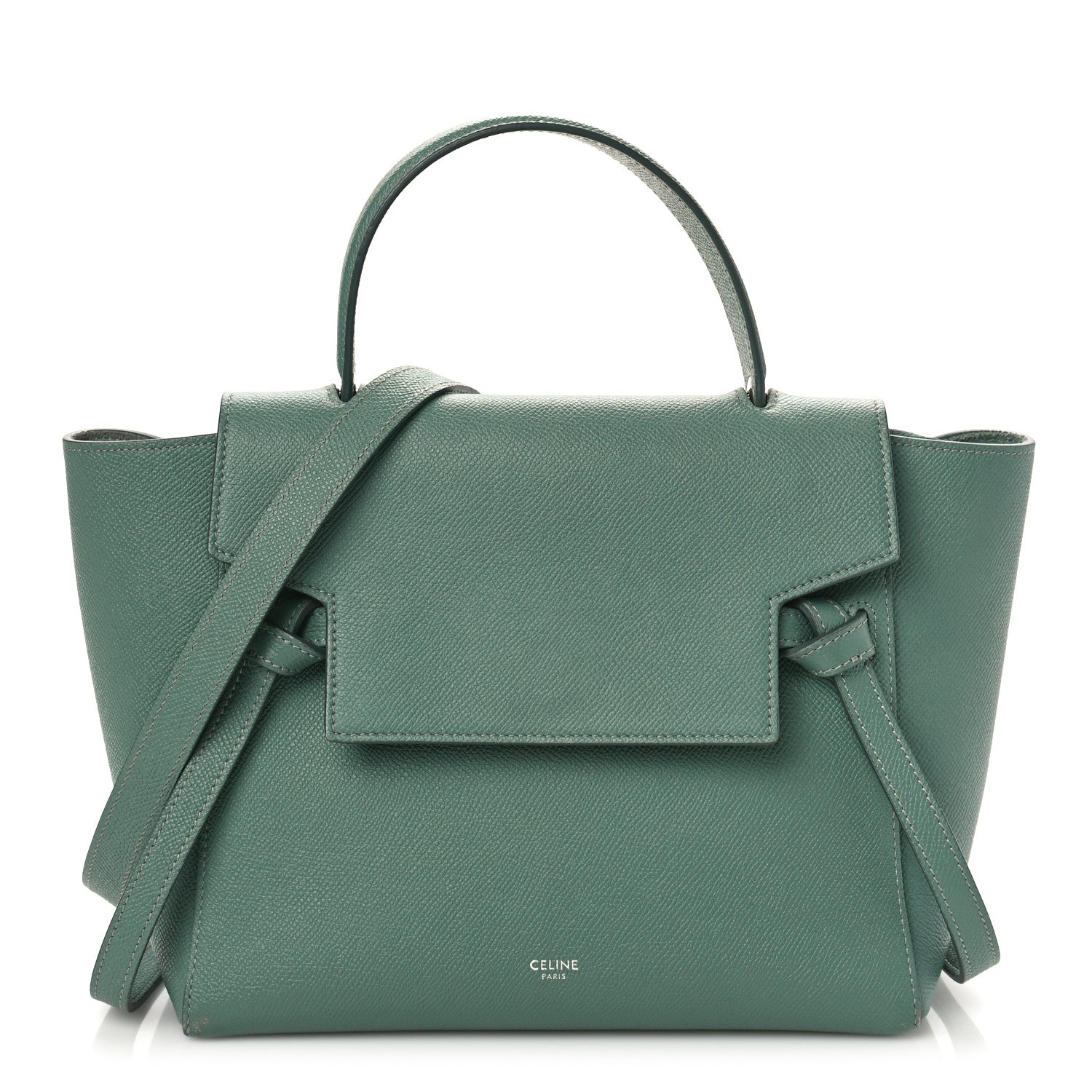 Celine Grained Calfskin Micro Belt Bag Celadon 1 of 9