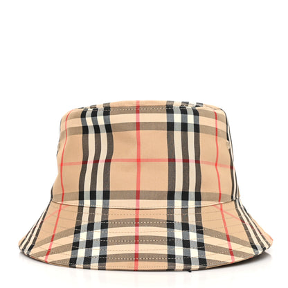 Burberry Technical Cotton Vintage Check Bucket Hat XL Archive Beige 5 of 8