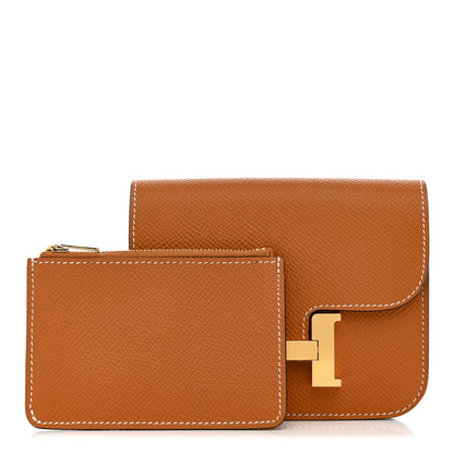 Hermes Epsom Constance Slim Wallet Toffee 3 of 9