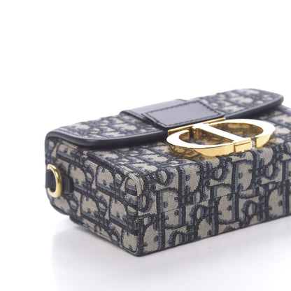 Christian Dior Oblique 30 Montaigne Box Bag Blue 7 of 9