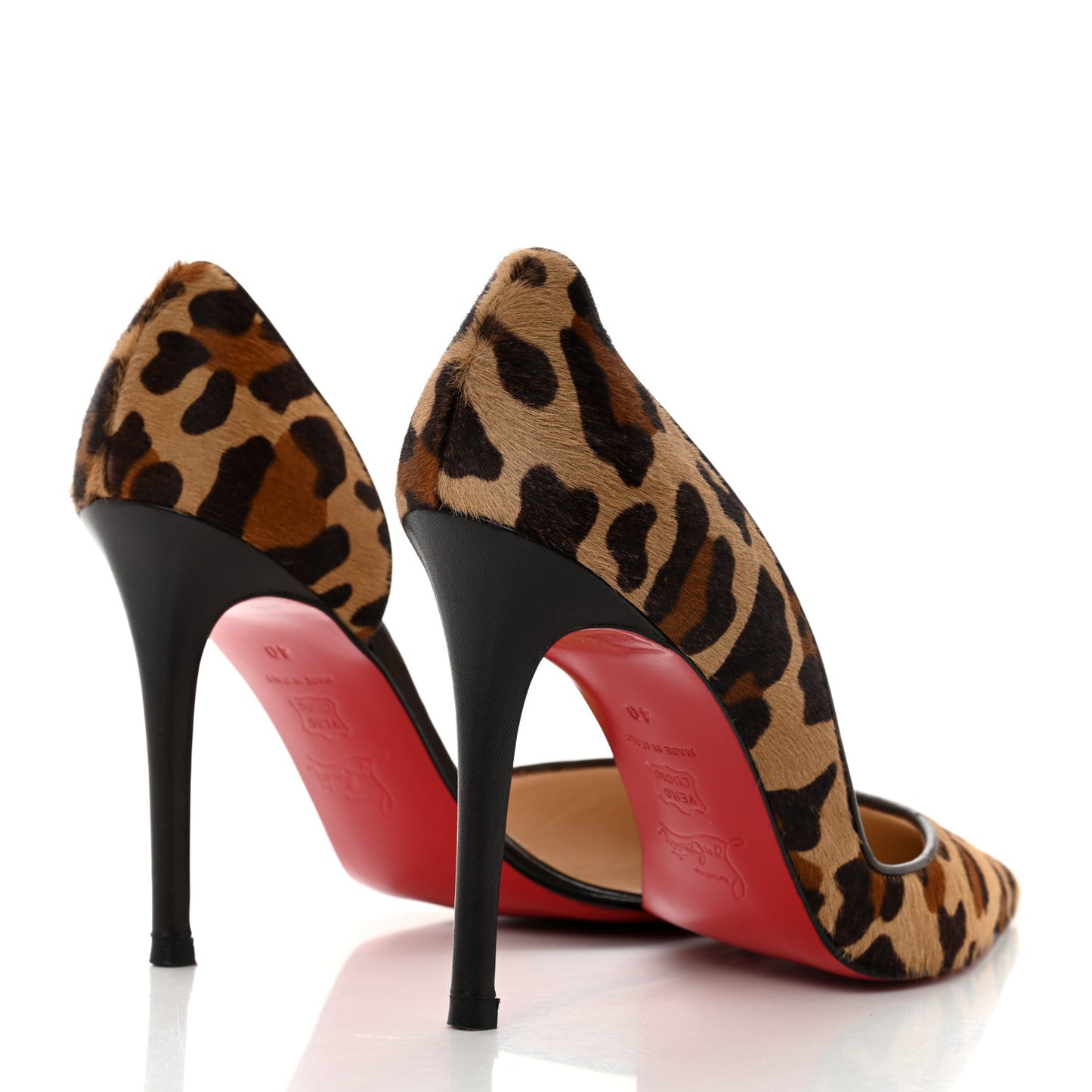 Pony Hair Dark Leopard Iriza 100 Pumps 40 Brown