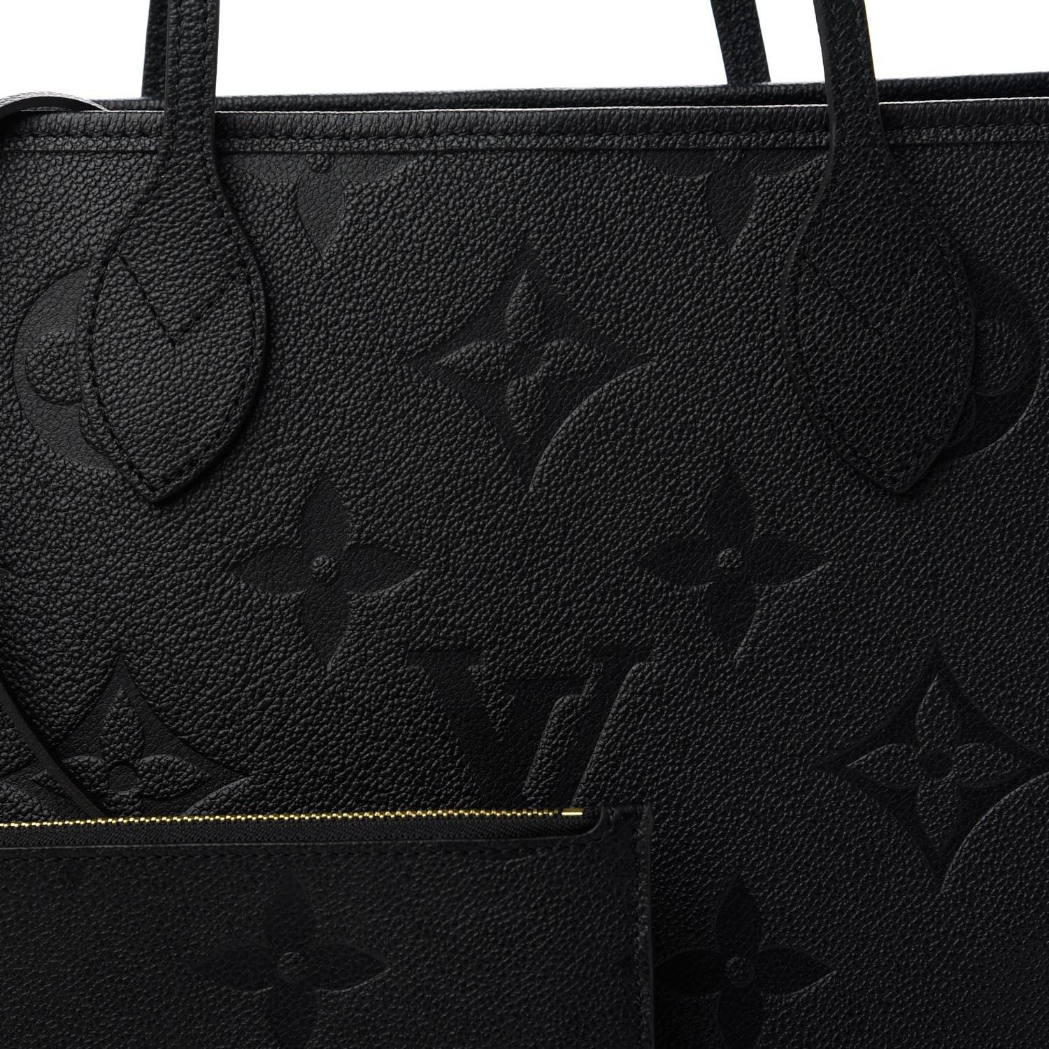 Louis Vuitton Empreinte Monogram Giant Neverfull MM Black 9 of 10