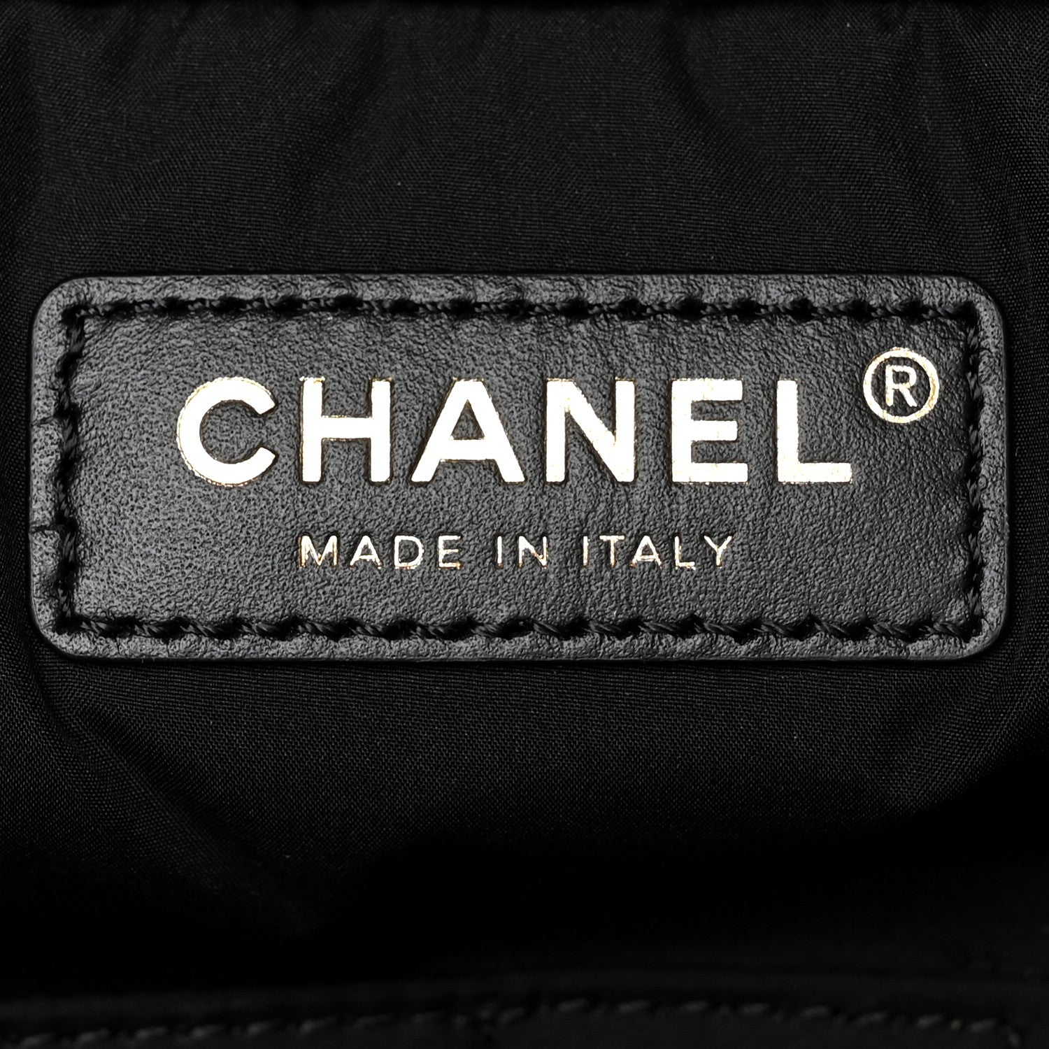 Chanel Shiny Grained Calfskin Quilted Travel Bowling Bag Black