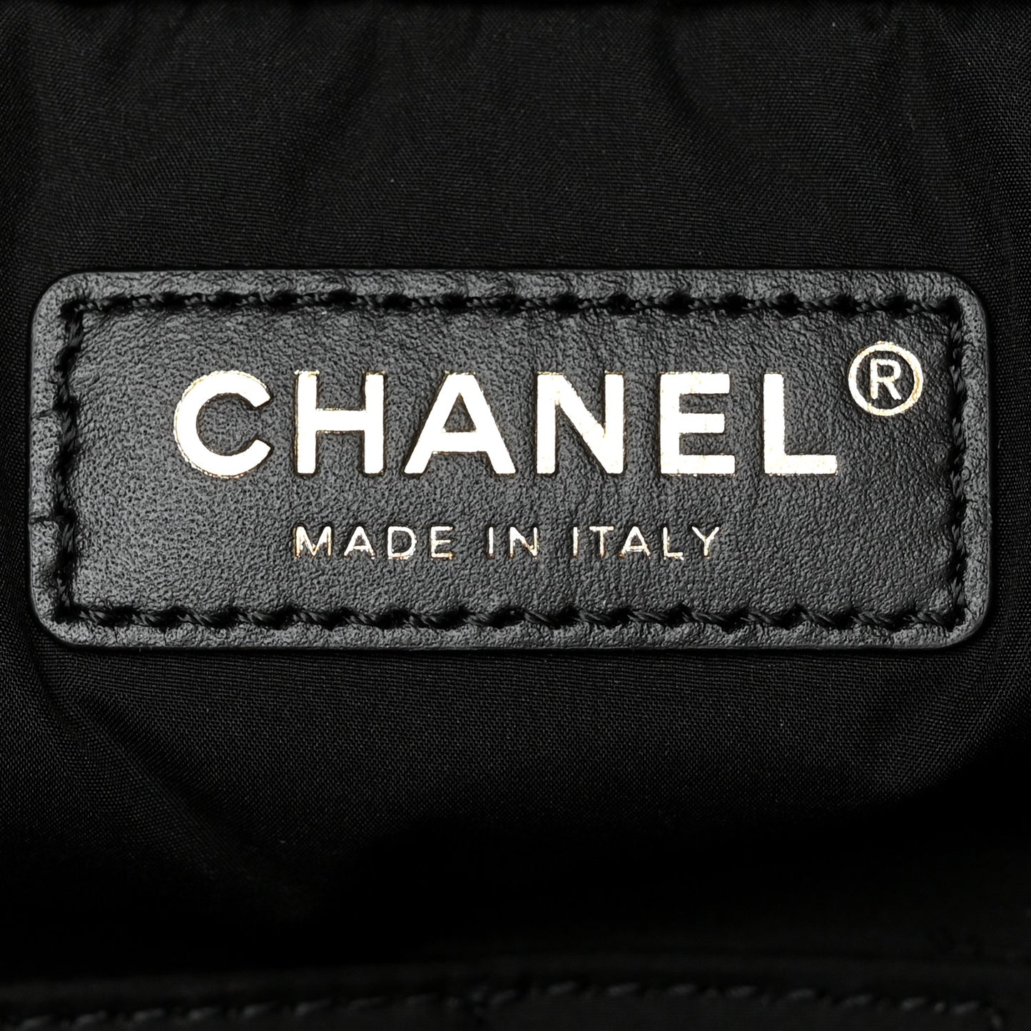 Shiny Grained Calfskin Quilted Travel Bowling Bag Black